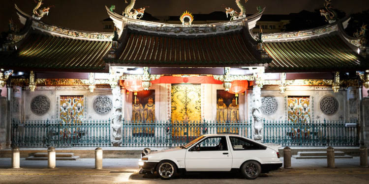 Singapura: A noite e os automóveis. 60