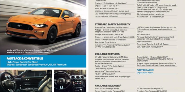Catálogo revela mais informações acerca do novo Ford Mustang! 14
