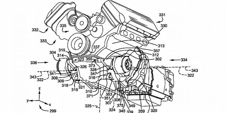 Ford patenteou motor V8 com dois motores eléctricos! 14 Ford patenteou motor V8 com dois motores eléctricos! 14
