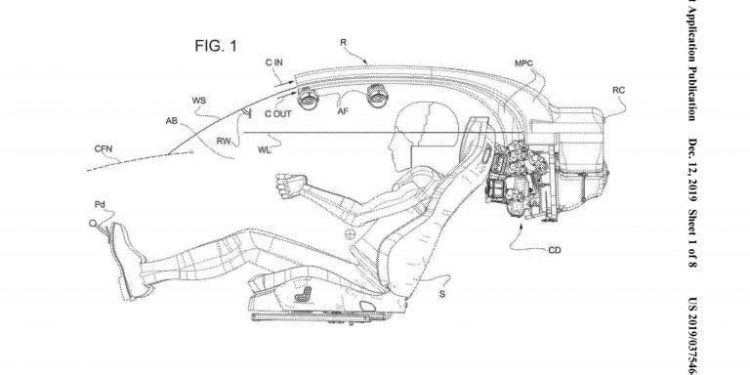 Ferrari patenteia pilar central no pára-brisas! 15