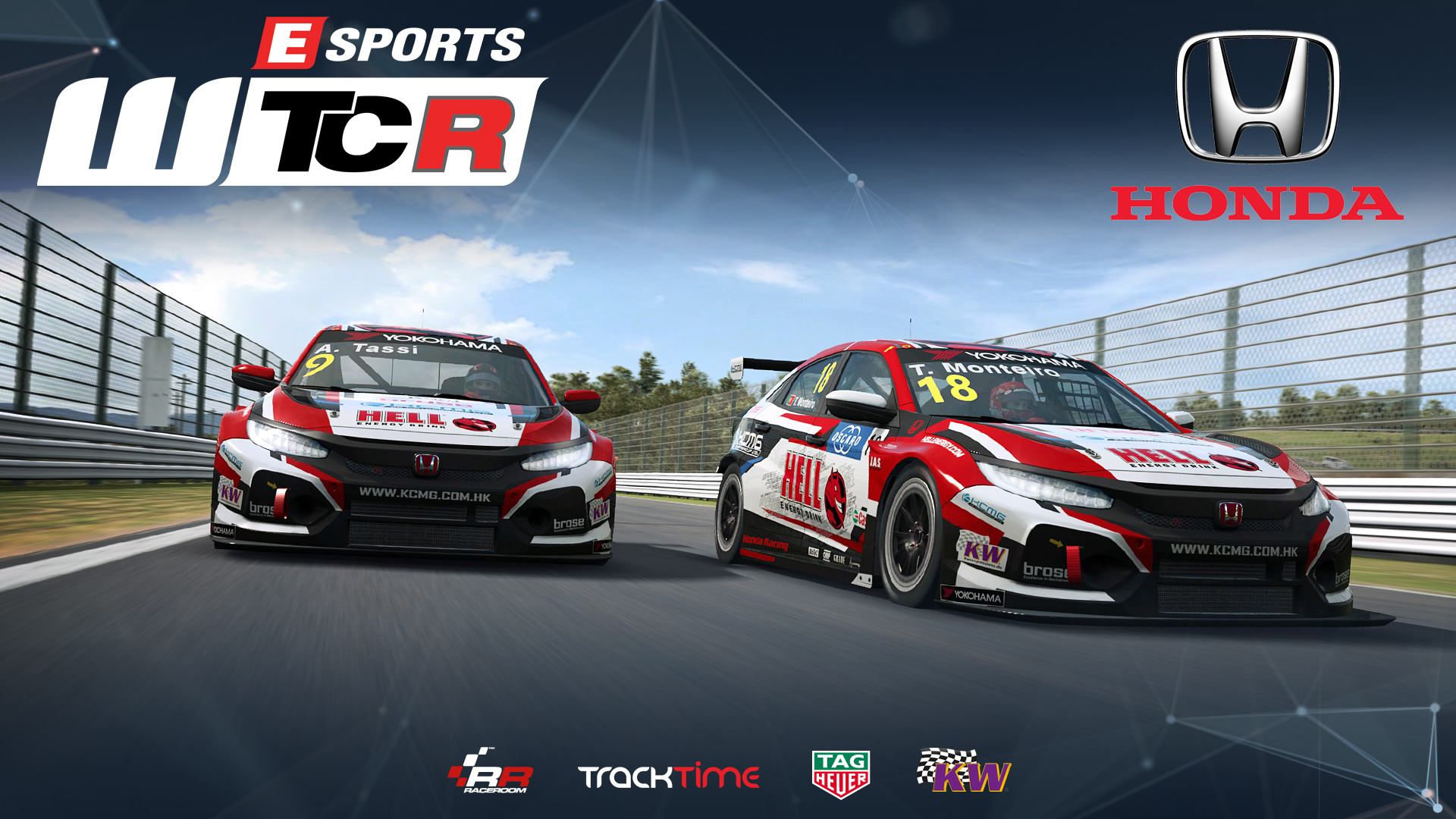 Pilotos Honda prontos para competir no Esports WTCR Series 14