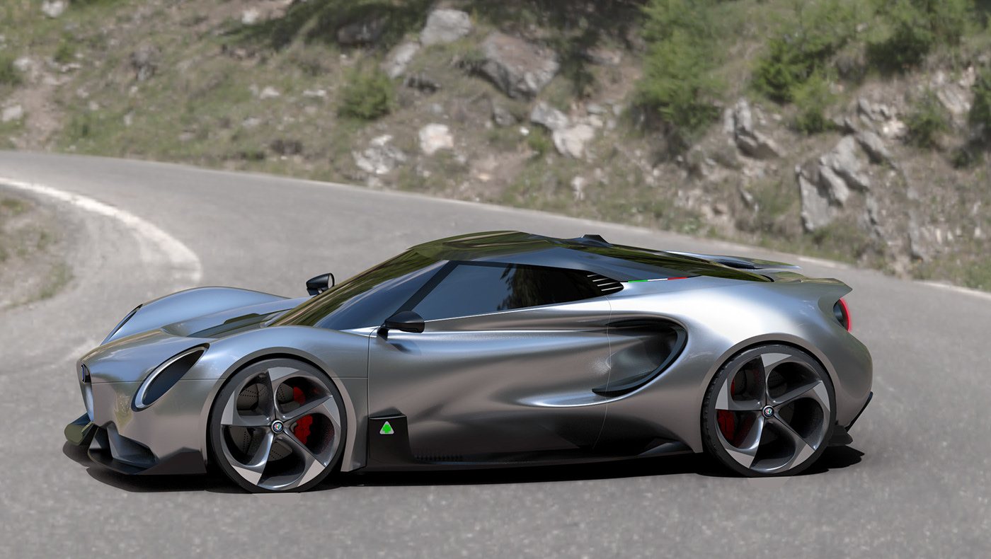 Este seria o sucessor do Alfa Romeo 4C aos olhos de Yung Presciutti! 18