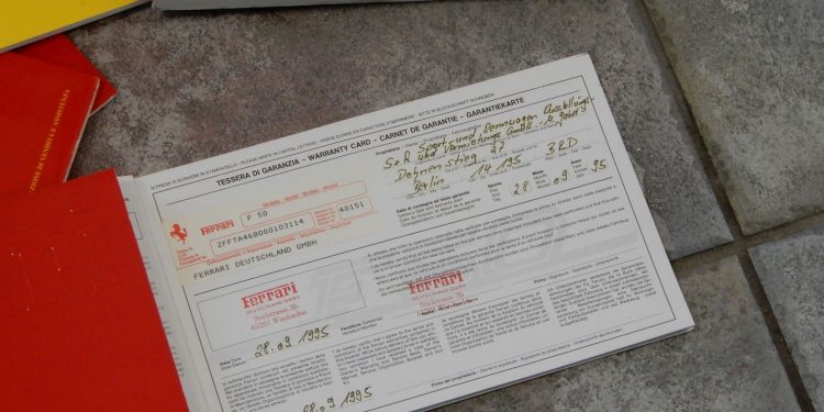 Ferrari F50 apresentado no salão de Frankfurt em 1995 vai a leilão! 38