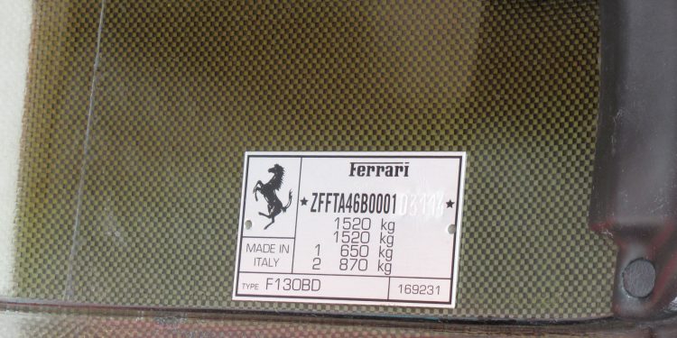 Ferrari F50 apresentado no salão de Frankfurt em 1995 vai a leilão! 52