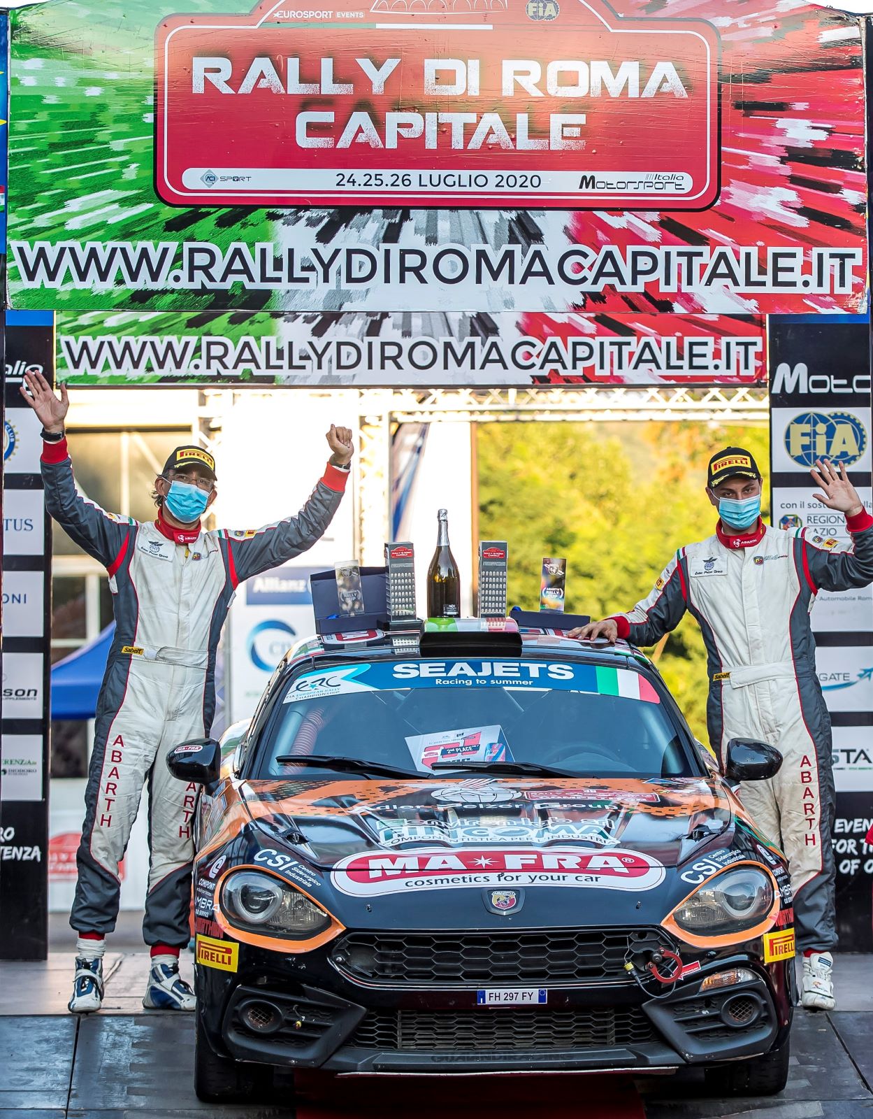 Abarth Rally Cup 2020: o jovem italiano Andrea Mabellini vence o Rally di Roma Capitale, ficando em 1.º em R-GT e em 2.º na classe ERC2 14