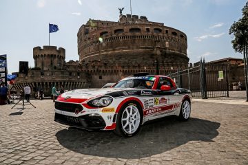 Abarth 124 rally volta a ligar os motores no Rally di Roma Capitale 15