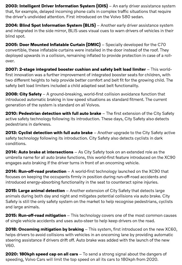Volvo Cars – História impar em Segurança Automóvel 16