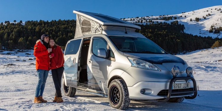Nissan aquece as aventuras de Inverno com o protótipo totalmente elétrico e-NV200 Winter Camper 13