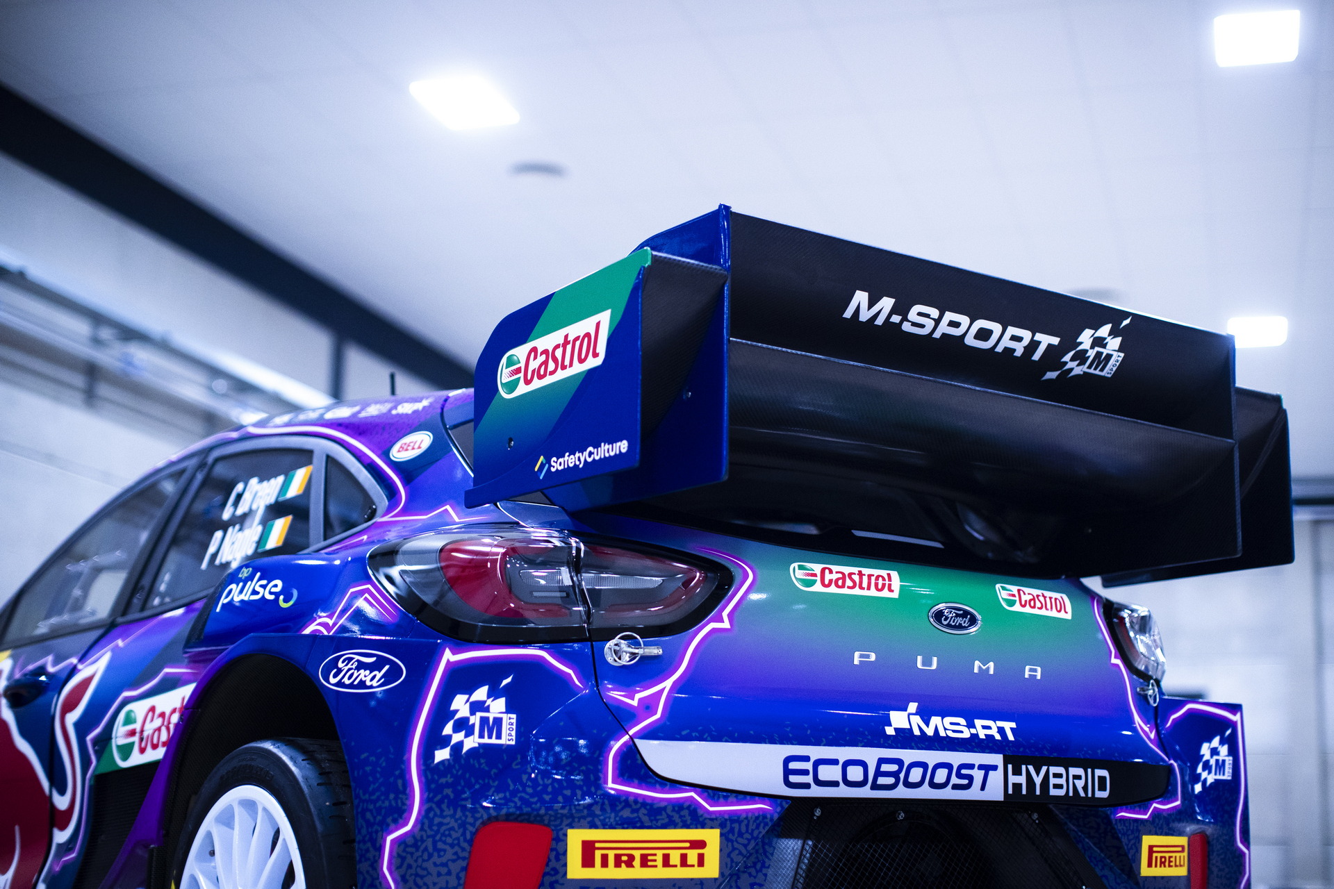 Esquema De Cores Do M-Sport Ford Puma Hybrid Rally1 visto em trajes de competição pela primeira vez 15