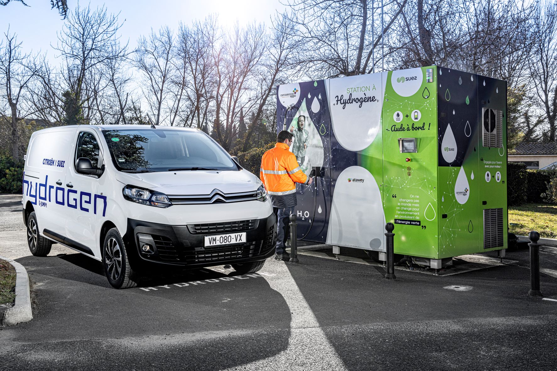Primeiros resultados encorajadores na utilização do Citroën ë-Jumpy Hydrogen pela Suez 16