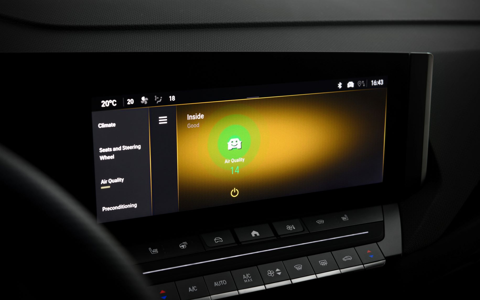 Novo Opel Astra com sistema Intelli-Air para uma ótima qualidade de ar interior 14