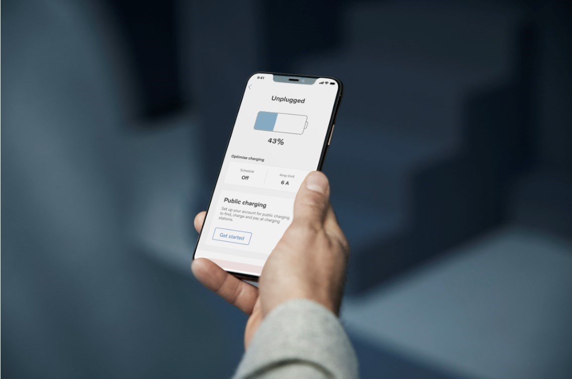 Volvo Cars app com funcionalidade de carregamento facilitado 13