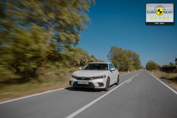 O novo Honda Civic e:HEV recebe a pontuação máxima de cinco estrelas nos últimos testes Euro NCAP 30