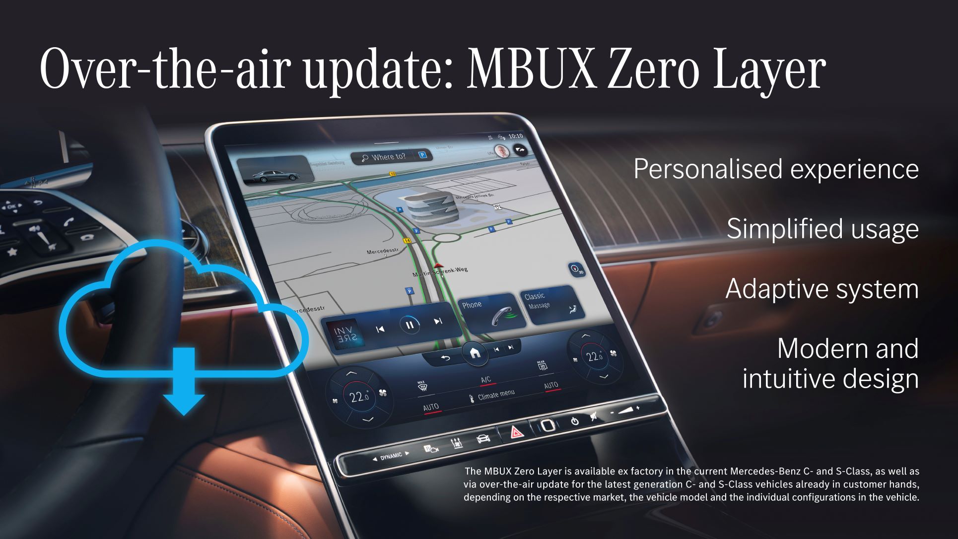 Camada Zero do MBUX: agora disponível para os modelos Mercedes-Benz Classe C e Classe S através de uma atualização remota (vídeo) 15 Camada Zero do MBUX: agora disponível para os modelos Mercedes-Benz Classe C e Classe S através de uma atualização remota (vídeo) 15