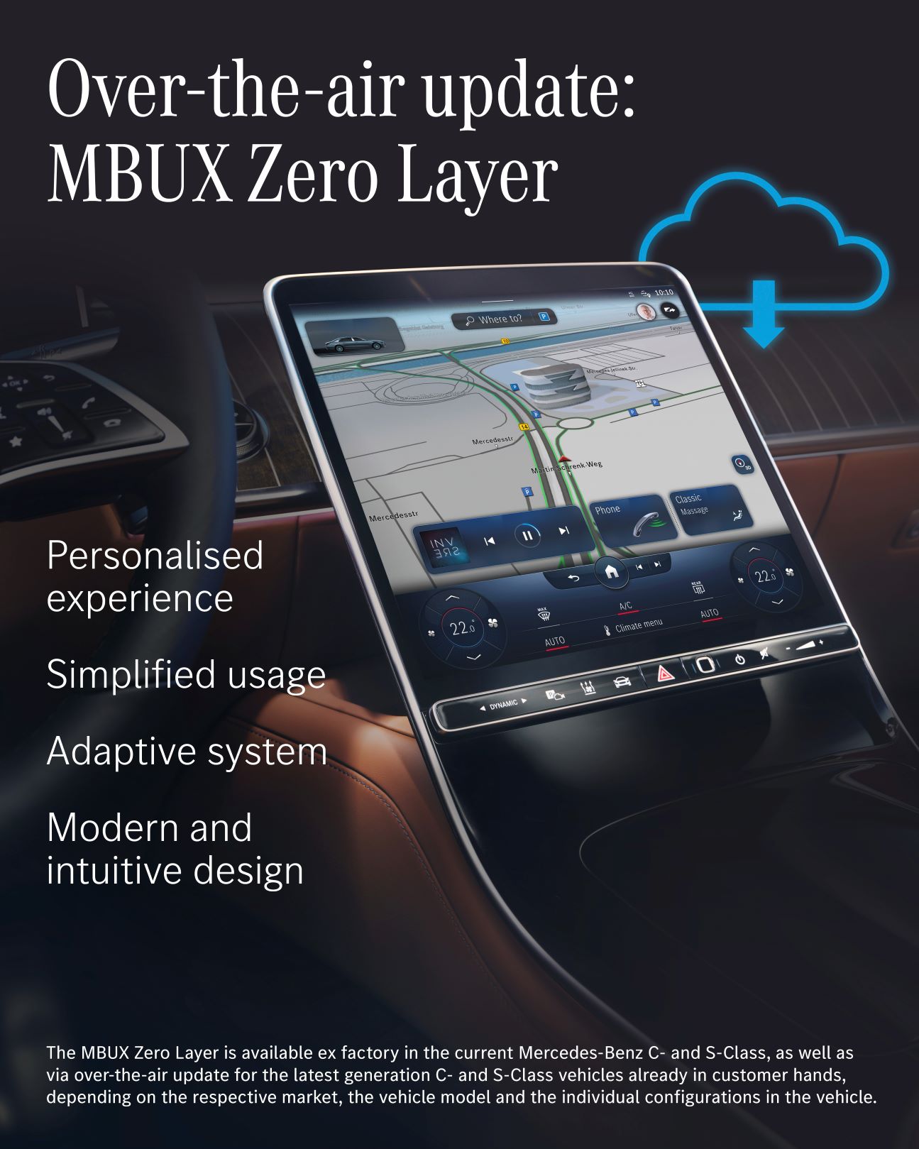Camada Zero do MBUX: agora disponível para os modelos Mercedes-Benz Classe C e Classe S através de uma atualização remota (vídeo) 16 Camada Zero do MBUX: agora disponível para os modelos Mercedes-Benz Classe C e Classe S através de uma atualização remota (vídeo) 16