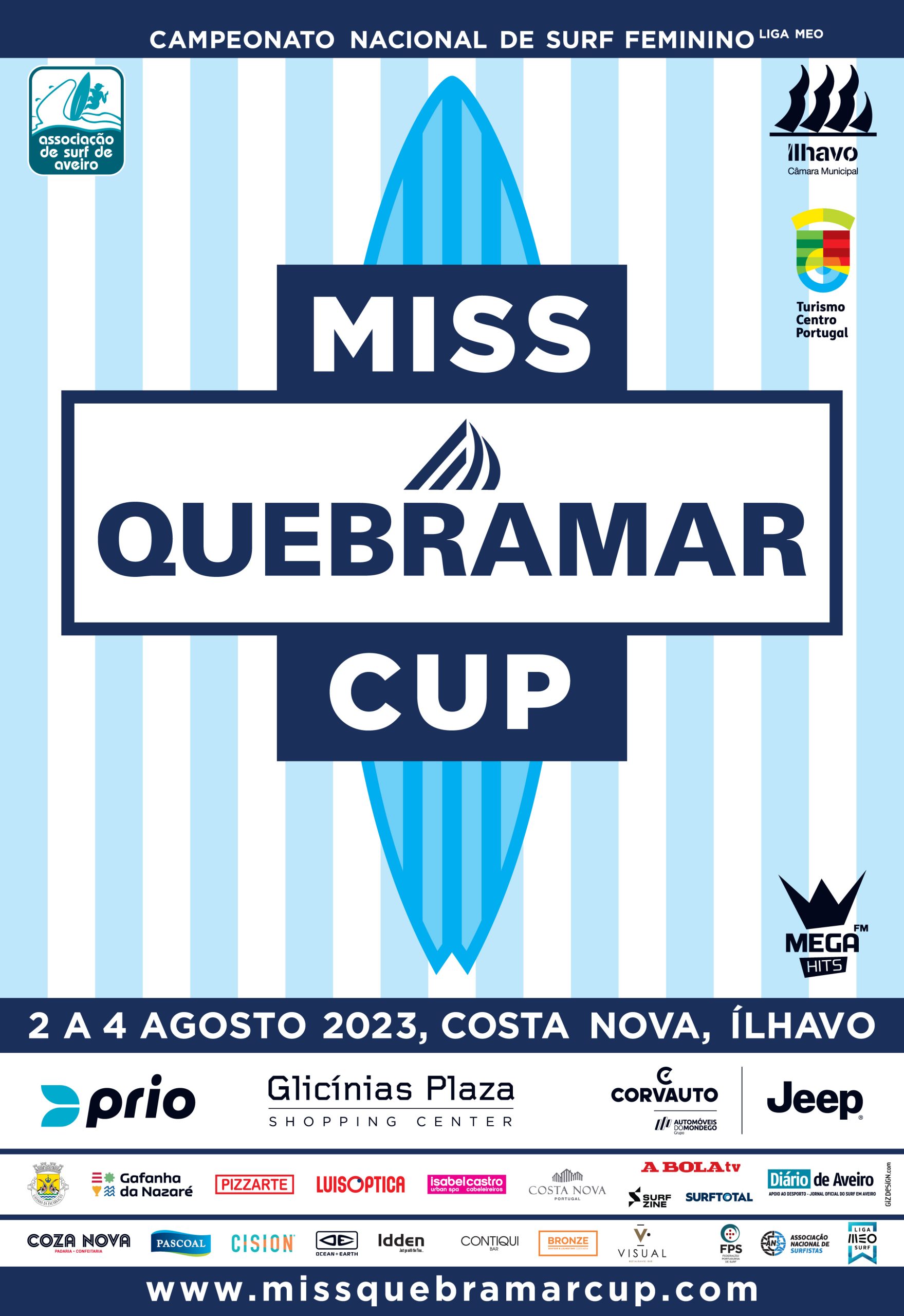 Automóveis do Mondego e Corvauto, em conjunto com a marca Jeep, apoiam o evento Miss Quebramar Cup 14