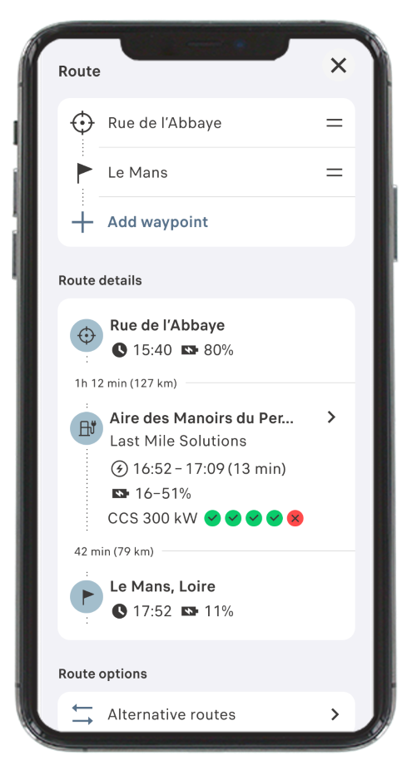 Citroën lança o e-ROUTES, um planificador de trajetos ultra eficiente para facilitar as viagens elétricas 16