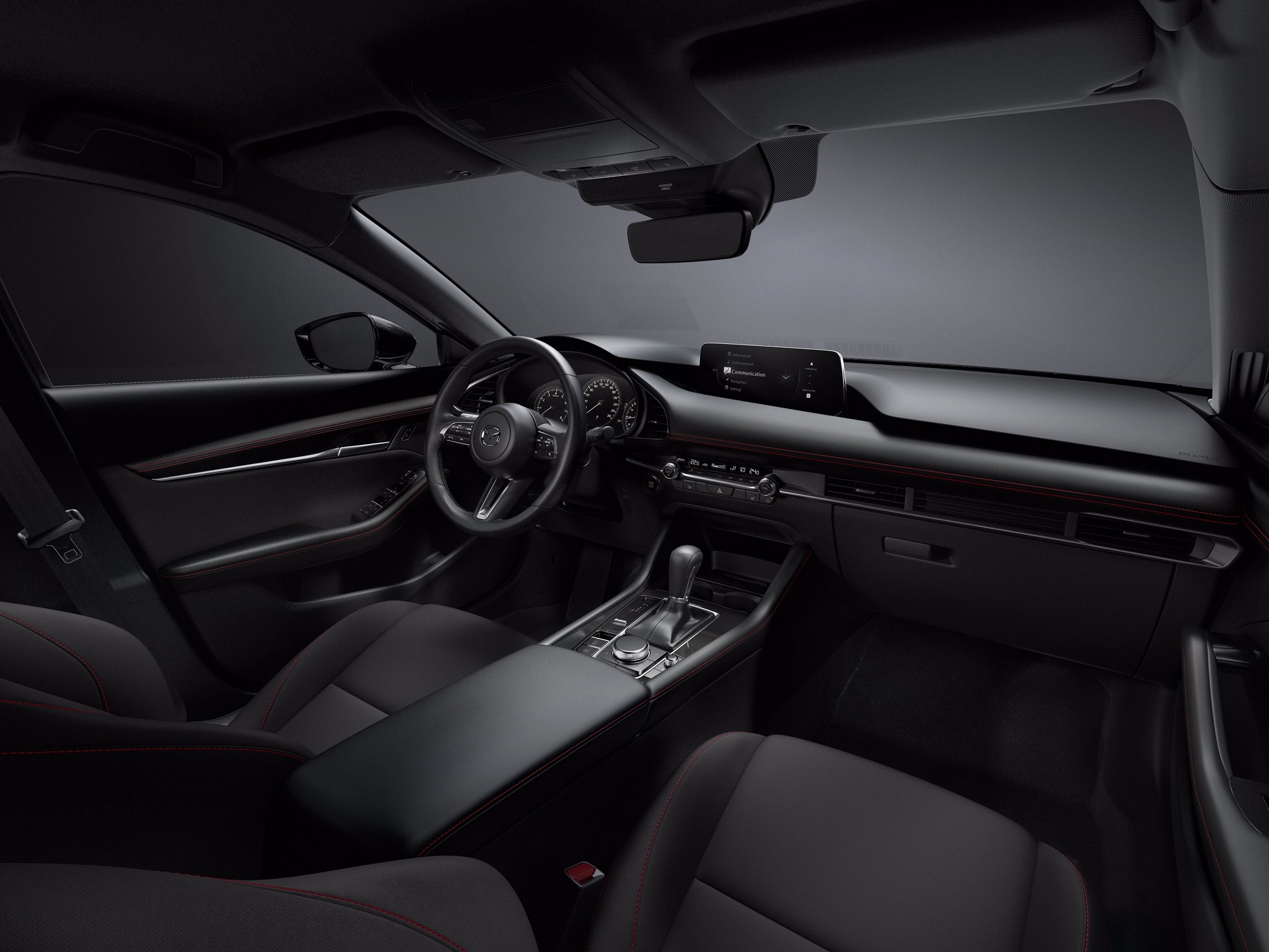 Sistemas de segurança e infotainment mais evoluídos na Geração 2024 do Mazda3 15