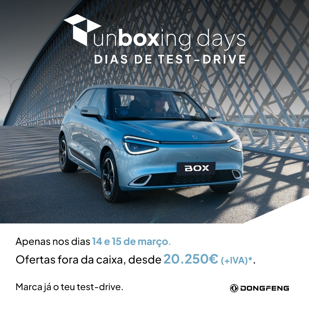 Dongfeng convida a sair da caixa e testar elétrico BOX nos UnBOXing Days – Dias de Test-Drive 13