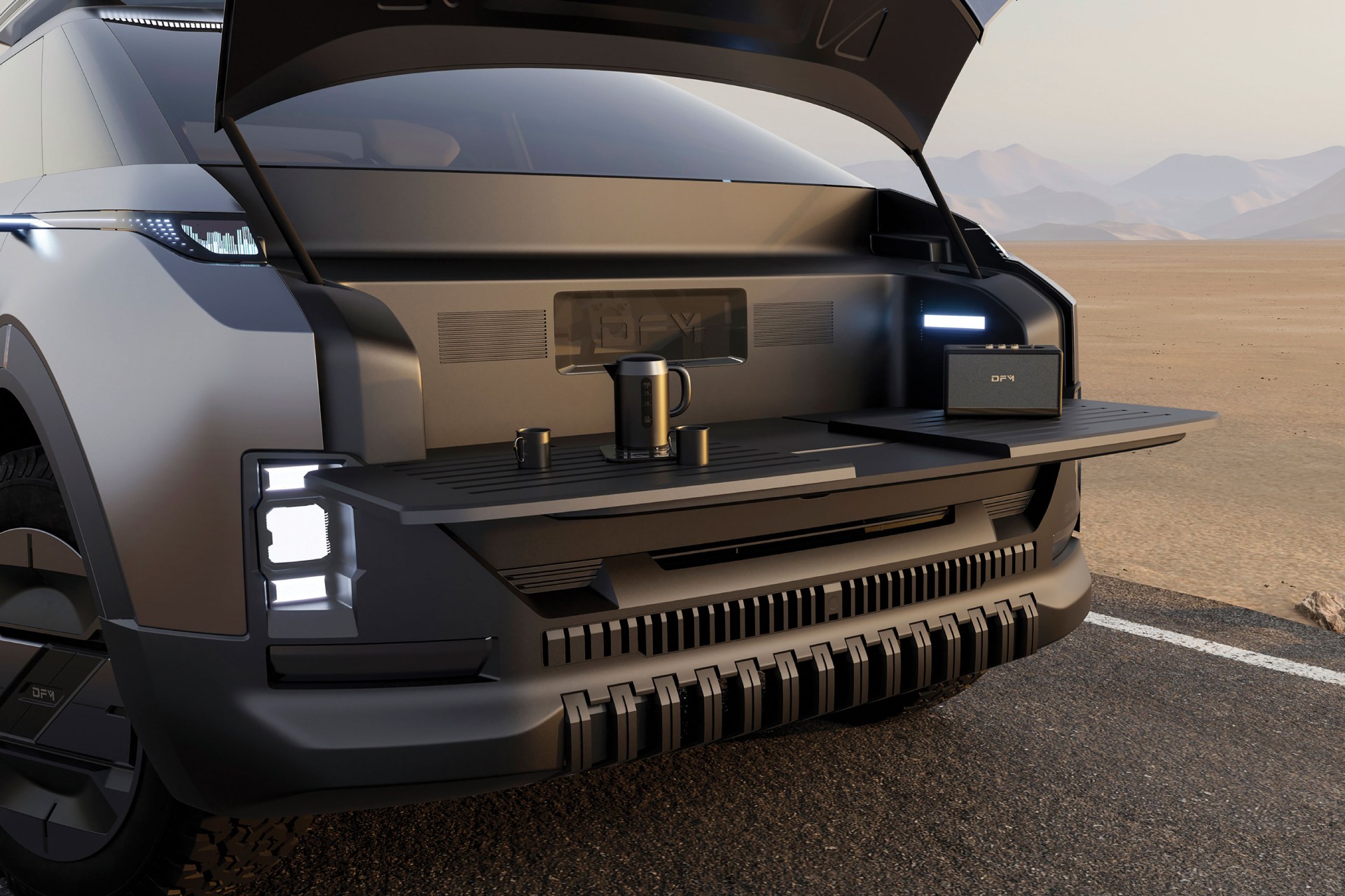 Dongfeng E-Truck conquista o prémio Red Dot: Best of the Best 2025 com conceito revolucionário de pickup elétrica 15