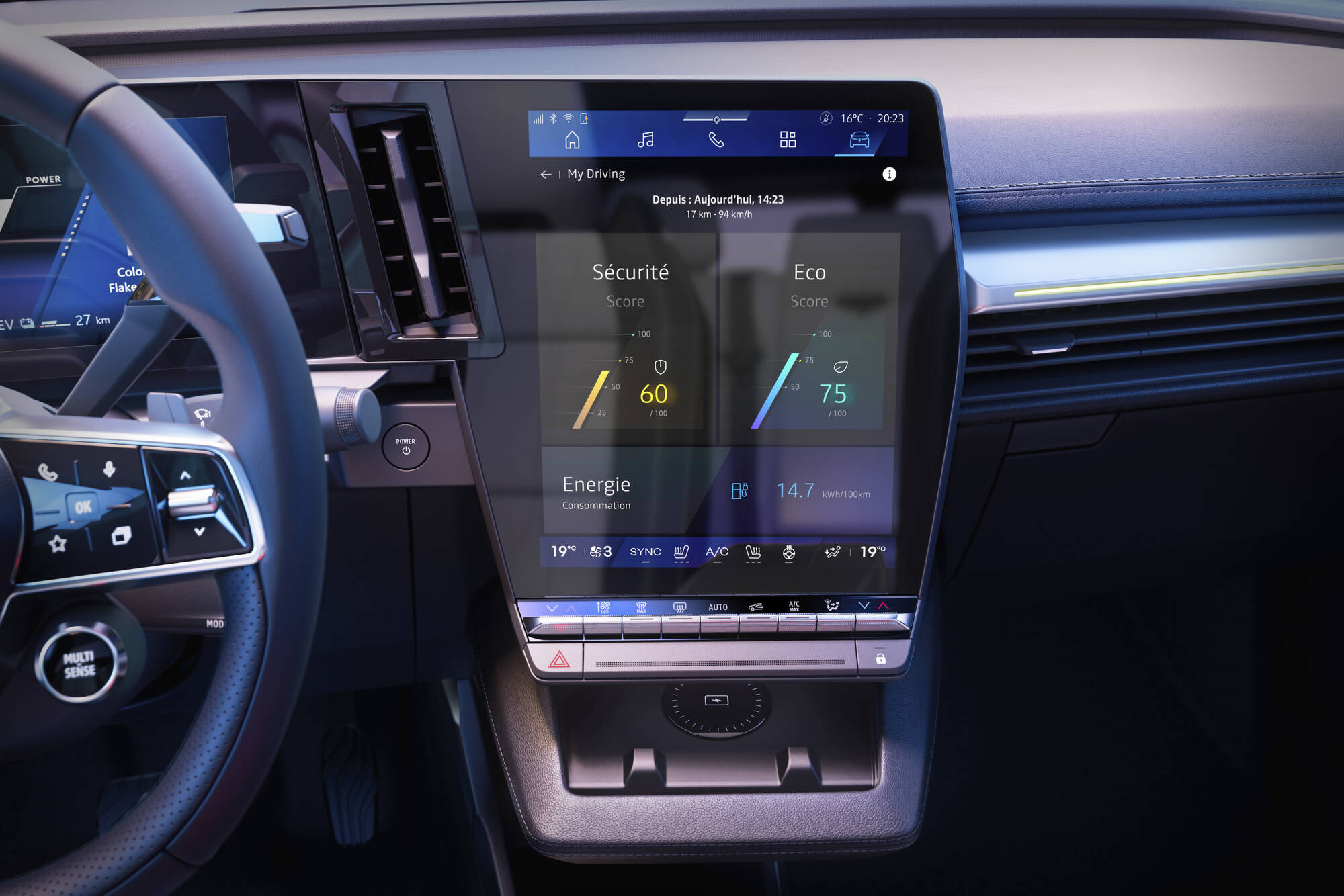 Scenic E-Tech elétrico: atualizado para um conforto, conectividade e desempenho elétrico melhorado 23